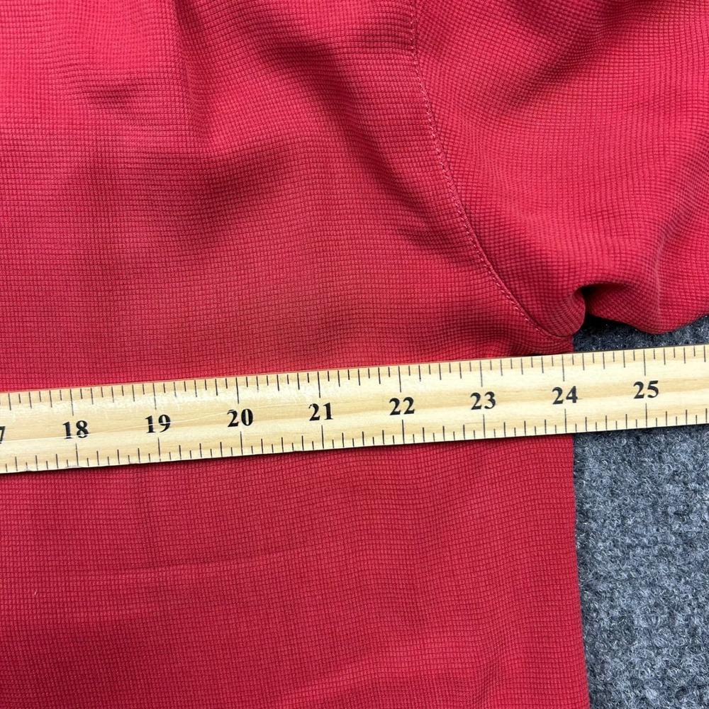 Tommy Bahama Silk Shirt Mens XL Red Button Up Textured Camp Tropical Pineapple - Picture 8 of 10